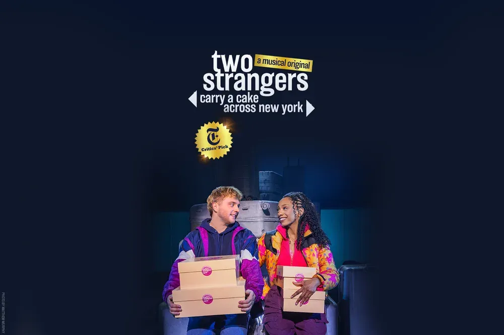 Two Strangers (Carry a Cake Across New York): official New York production image
